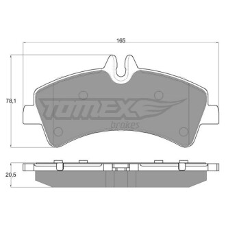 Гальмівні колодки дискові TOMEX 1426