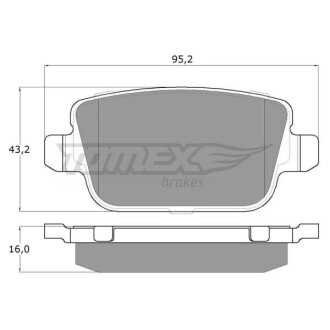 Тормозные колодки дисковые. TOMEX 1448