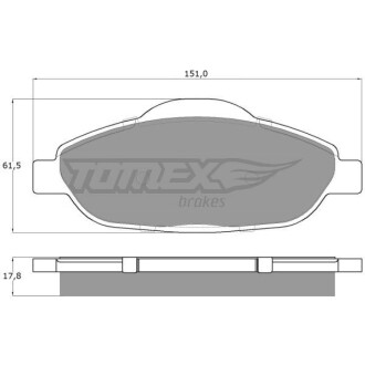 Гальмівні колодки дискові TOMEX 1466