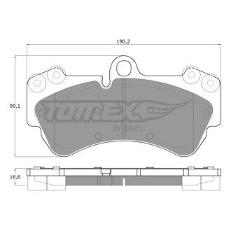 Гальмівні колодки TOMEX 15-16