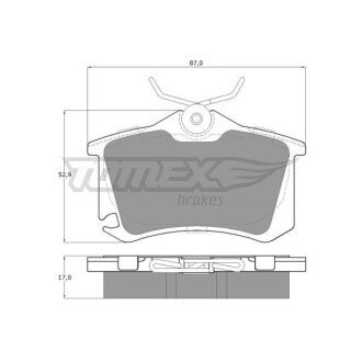 Гальмівні колодки дискові TOMEX 1522