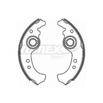 Гальмівні колодки барабанні TOMEX 2001 (фото 1)