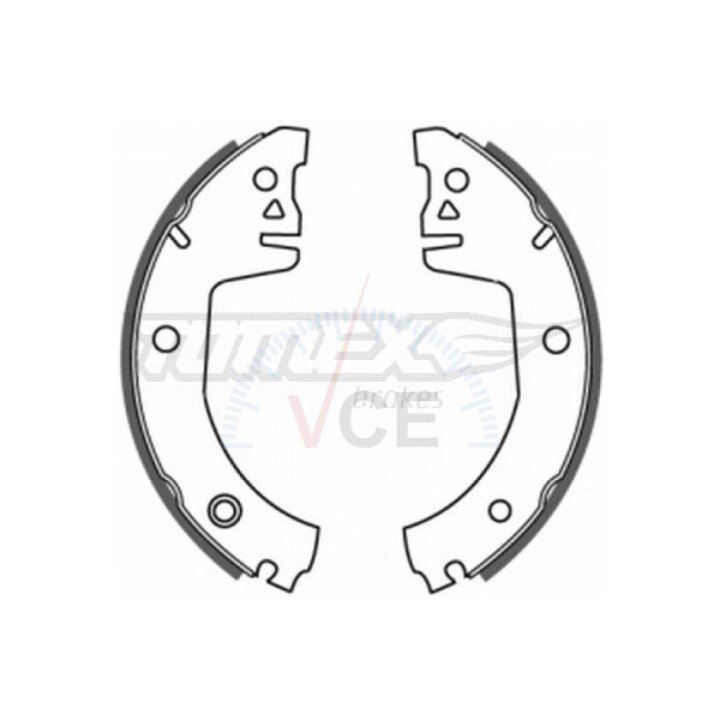 Тормозные колодки барабанные TOMEX 20-08 (фото 1)