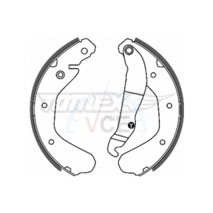 20-15 колодки задні TOMEX 2015 (фото 1)