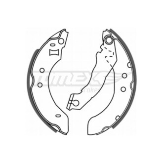 Гальмівні колодки барабанні TOMEX 20-20
