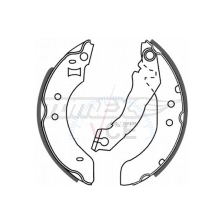 Гальмівні колодки барабанні TOMEX 20-20 (фото 1)