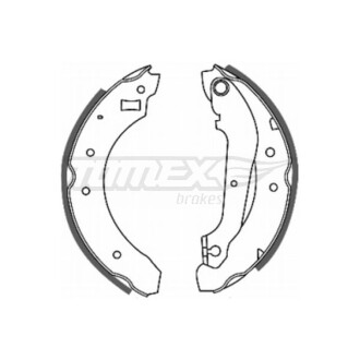 Гальмівні колодки барабанні TOMEX 20-21 (фото 1)