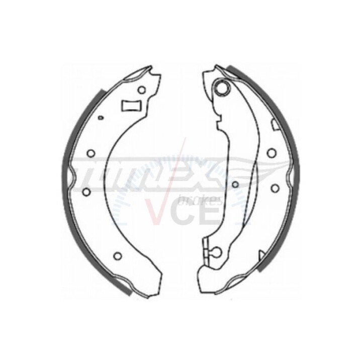 Гальмівні колодки барабанні TOMEX 20-21 (фото 1)