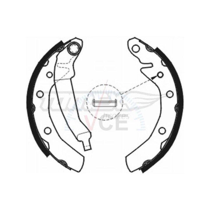 Гальмівні колодки барабанні TOMEX 2031 (фото 1)