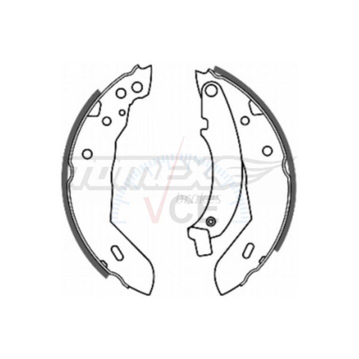 Гальмівні колодки барабанні TOMEX 2040 (фото 1)