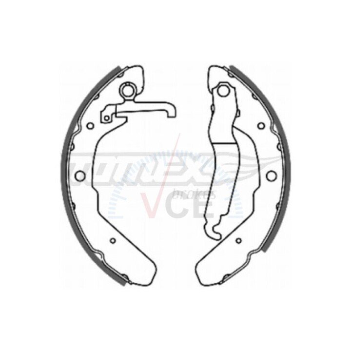 Тормозные колодки барабанные TOMEX 2048 (фото 1)