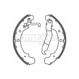 Гальмівні колодки барабанні TOMEX 2049