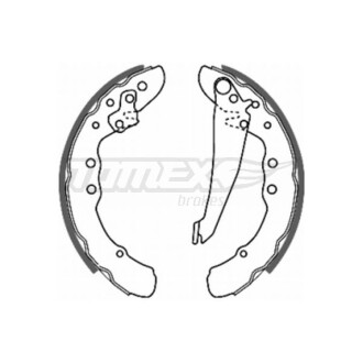 Гальмівні колодки барабанні TOMEX 20-70