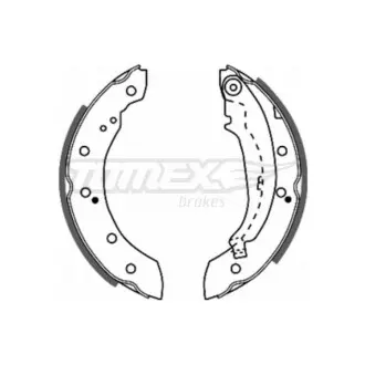 Тормозные колодки барабанные TOMEX 20-72