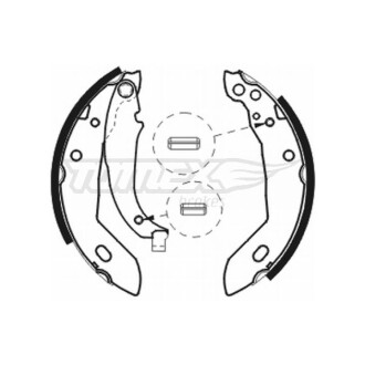 Гальмівні колодки барабанні TOMEX 20-74