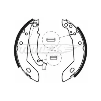 Гальмівні колодки барабанні TOMEX 20-74