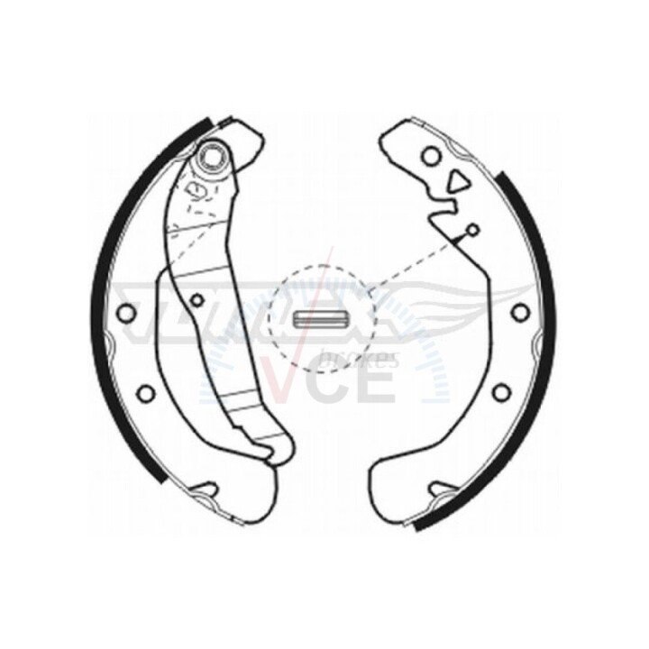 Гальмівні колодки барабанні TOMEX 20-78 (фото 1)