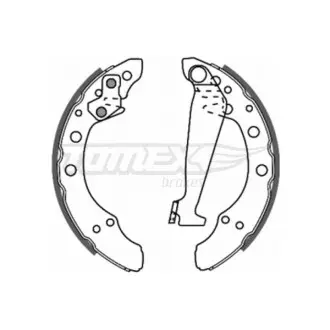 Тормозные колодки барабанные TOMEX 20-86