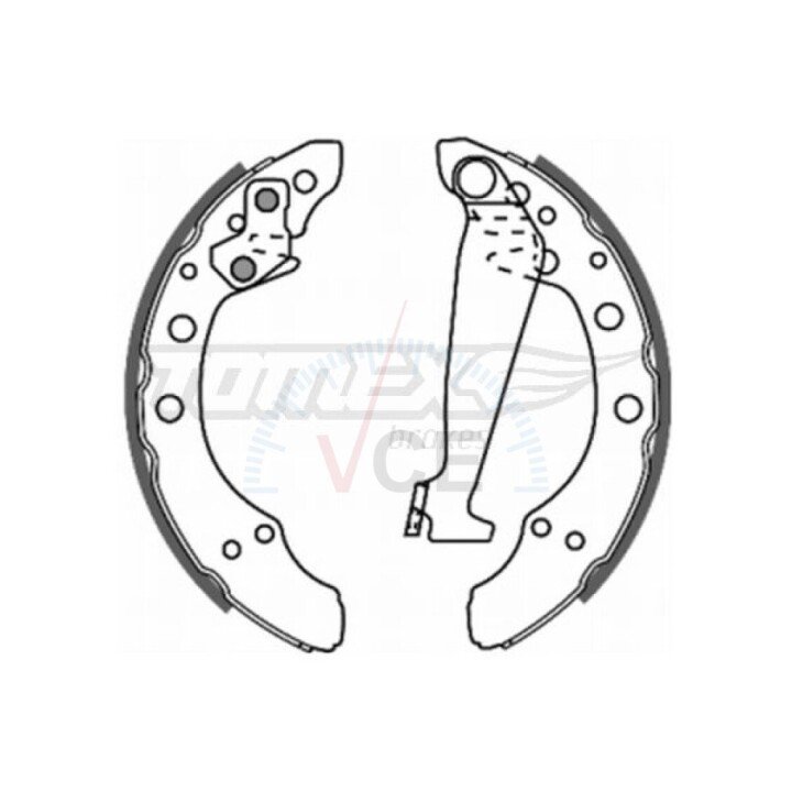 Тормозные колодки барабанные TOMEX 20-86 (фото 1)