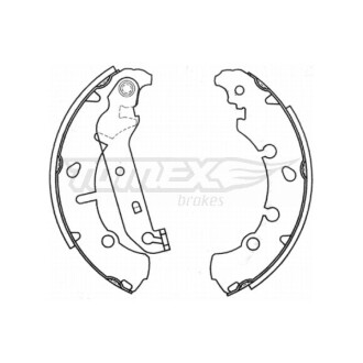 Гальмівні колодки барабанні TOMEX 20-93