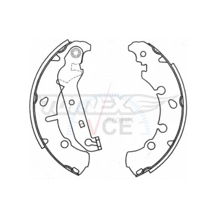 Гальмівні колодки барабанні TOMEX 20-93 (фото 1)