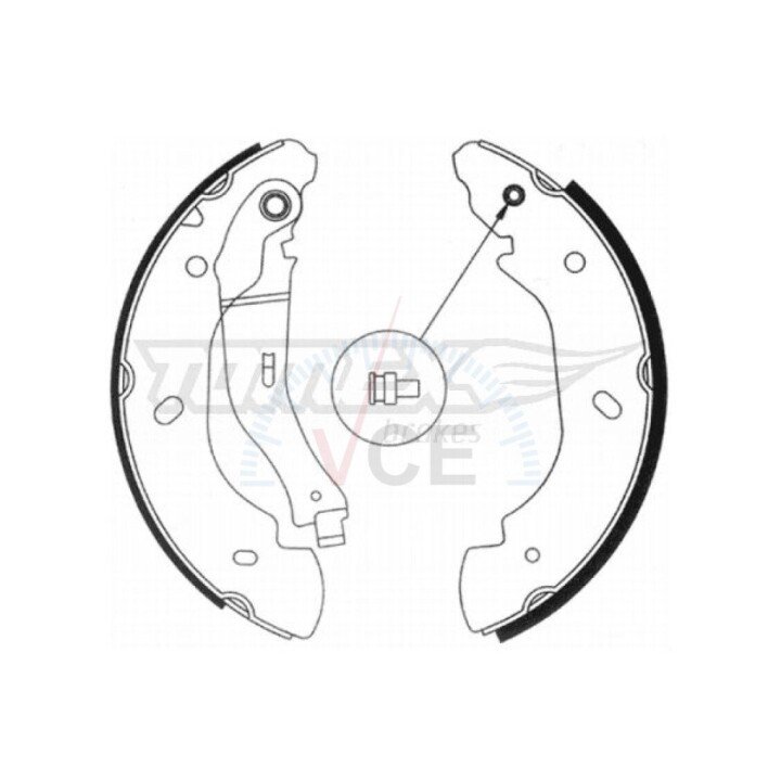 Гальмівні колодки барабанні TOMEX 20-94 (фото 1)
