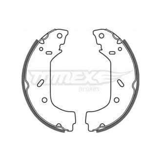 Тормозные колодки барабанные TOMEX 20-98