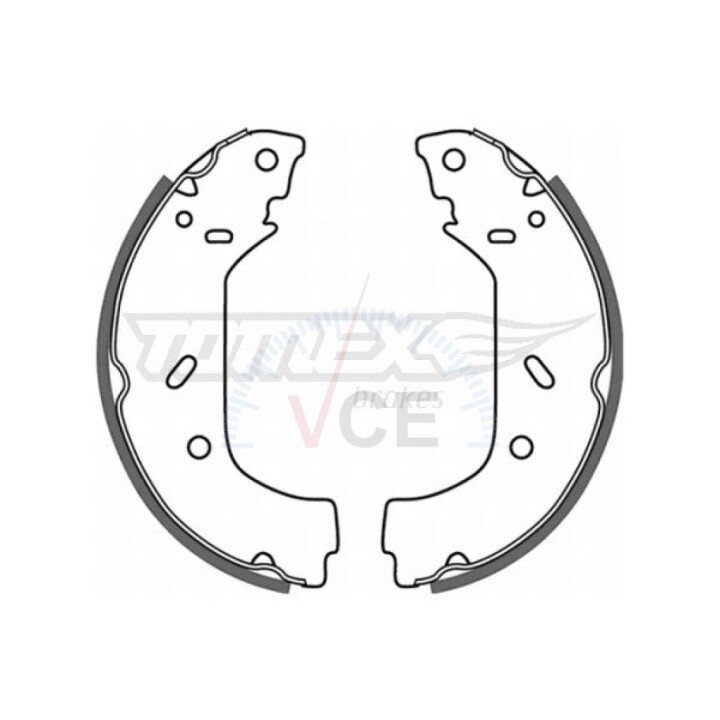 Тормозные колодки барабанные TOMEX 20-98 (фото 1)