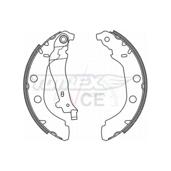 Гальмівні колодки барабанні TOMEX 2115 (фото 1)