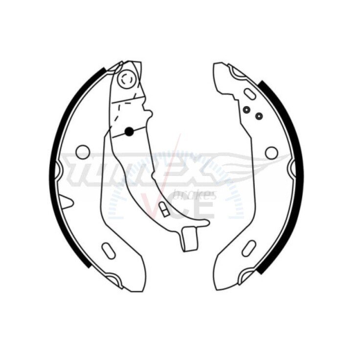Гальмівні колодки барабанні TOMEX 21-16 (фото 1)