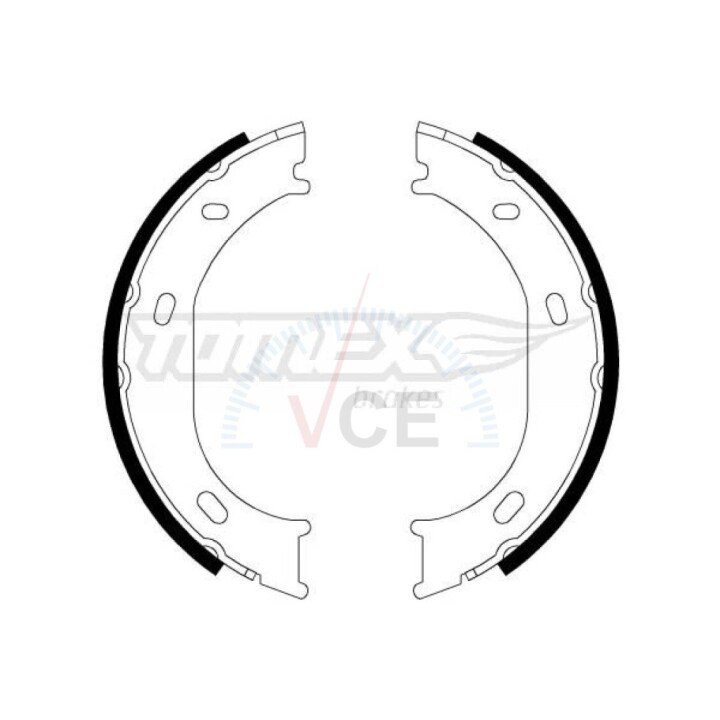 Тормозные колодки барабанные TOMEX 21-17 (фото 1)