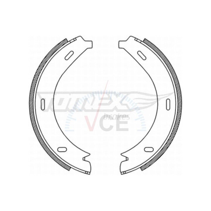Гальмівні колодки барабанні TOMEX 21-19 (фото 1)