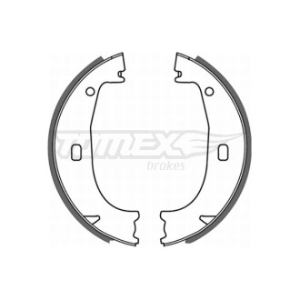 Тормозные колодки барабанные TOMEX 2123