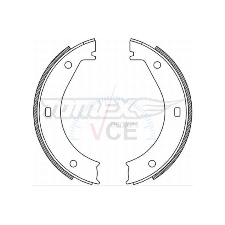 Тормозные колодки барабанные TOMEX 2125 (фото 1)