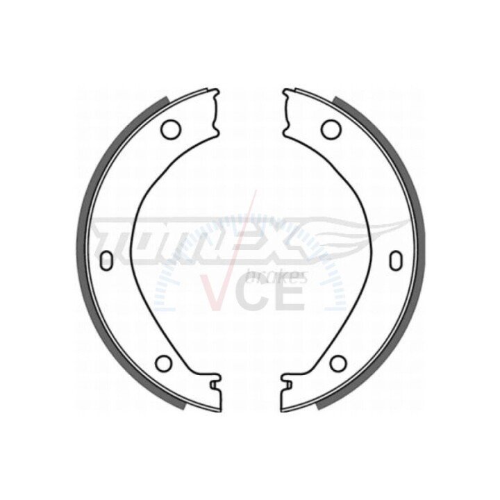 Тормозные колодки барабанные TOMEX 21-26 (фото 1)