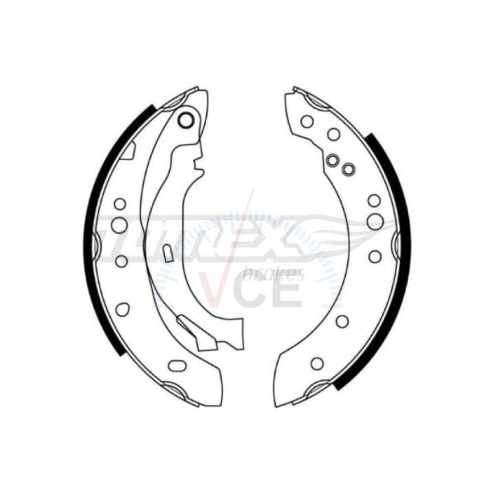 Гальмівні колодки барабанні TOMEX 21-27 (фото 1)