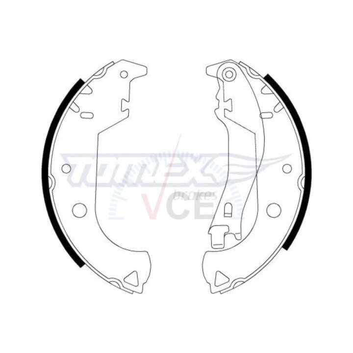 Тормозные колодки барабанные TOMEX 2130 (фото 1)