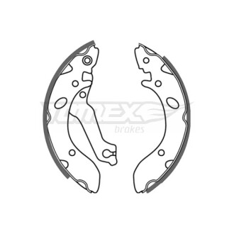 Гальмівні колодки барабанні TOMEX 21-38