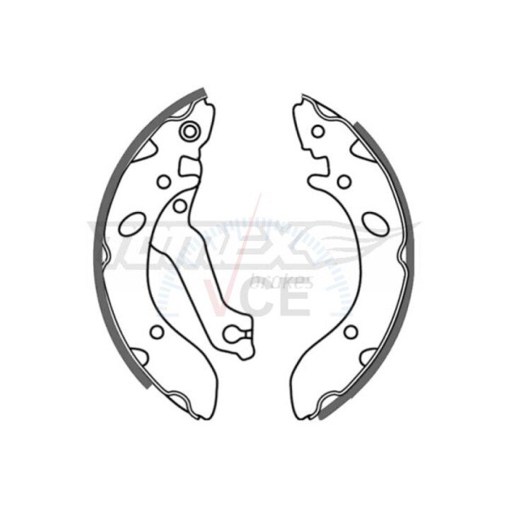 Гальмівні колодки барабанні TOMEX 21-38 (фото 1)