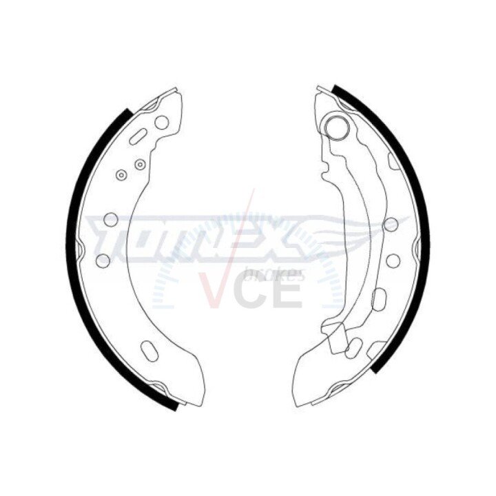Гальмівні колодки барабанні TOMEX 21-47 (фото 1)