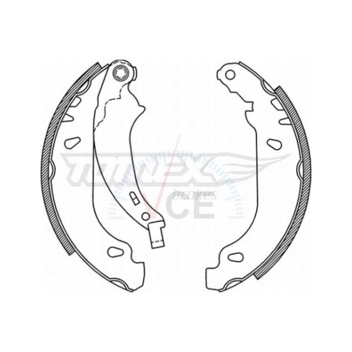 Гальмівні колодки барабанні TOMEX 21-52 (фото 1)