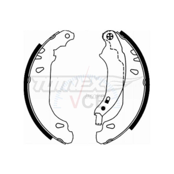 Гальмівні колодки барабанні TOMEX 21-65 (фото 1)