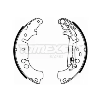 Тормозные колодки барабанные TOMEX 21-85