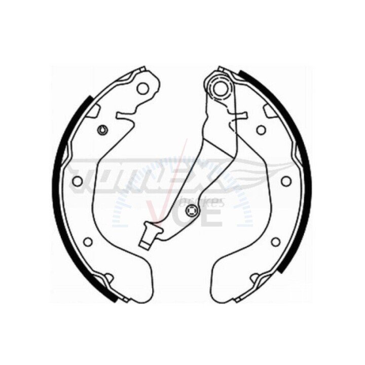 Гальмівні колодки барабанні TOMEX 2193 (фото 1)