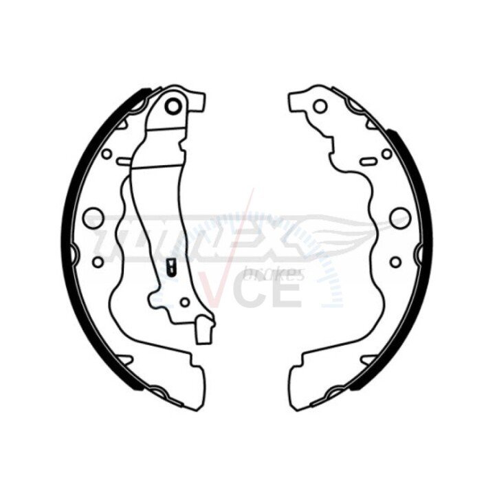 Гальмівні колодки барабанні TOMEX 2218 (фото 1)