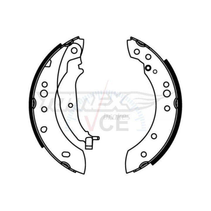 Тормозные колодки барабанные TOMEX 22-21 (фото 1)