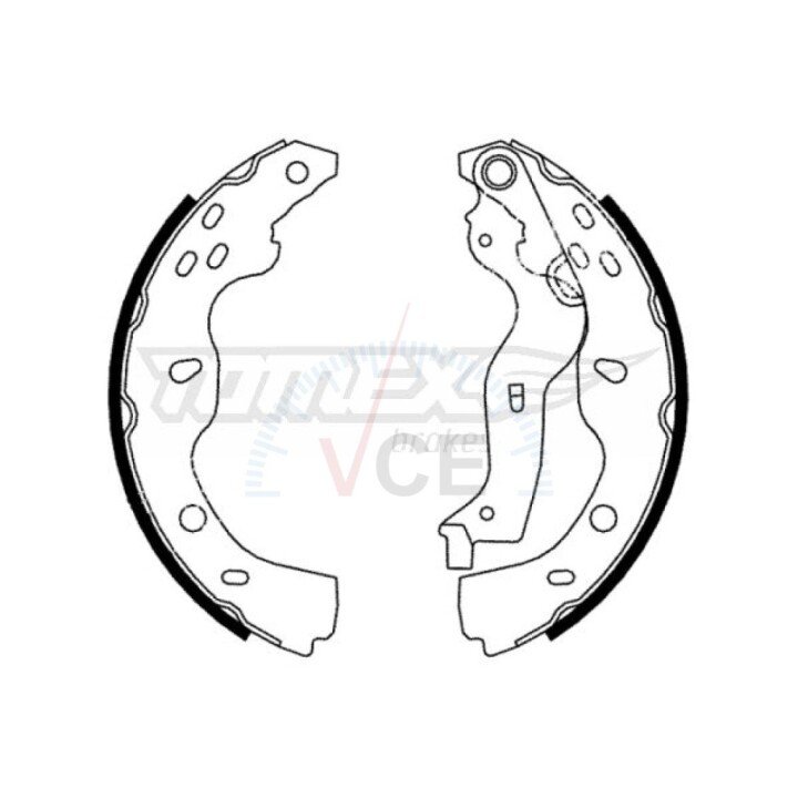 Гальмівні колодки барабанні TOMEX 2238 (фото 1)