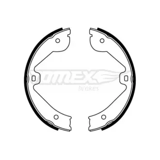 Тормозные колодки барабанные TOMEX 2267