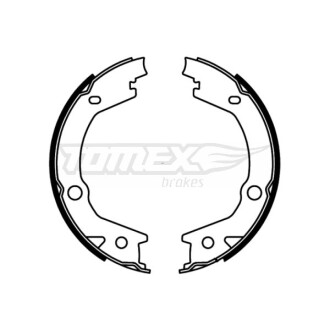 Гальмівні колодки барабанні TOMEX 2268