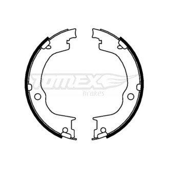 Тормозные колодки барабанные TOMEX 2277